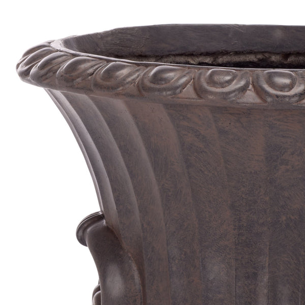Safavieh Arden Planter Plot - Durable Magnesium Oxide Design For Chic Outdoor Elegance And Style Upgrade Brown Magnesium Oxide Pat5044b