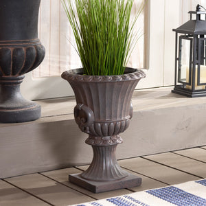 Safavieh ARDEN PLANTER PLOT - Contemporary Elegance for Indoor and Outdoor Spaces with Durable Design Brown PAT5044B