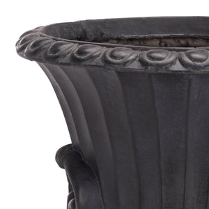 Safavieh Arden Planter Plot - Durable Magnesium Oxide Design For Chic Outdoor Elegance And Style Upgrade Black Magnesium Oxide Pat5044e