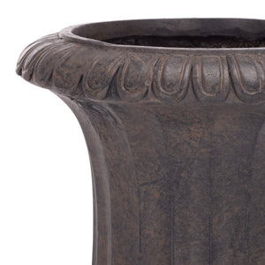 Safavieh Durham Planter Pot - Elegant Outdoor Decor, Weather-resistant Magnesium Oxide For Timeless Style Brown Magnesium Oxide Pat5045b
