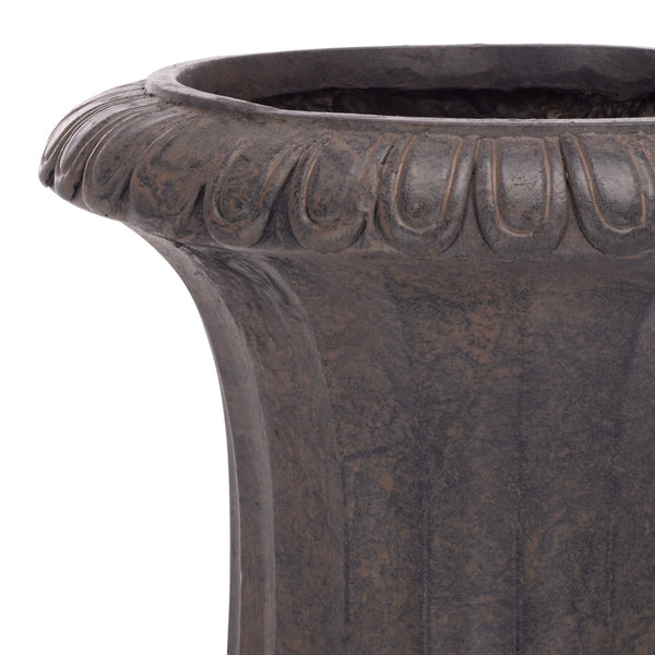Safavieh Durham Planter Pot - Elegant Outdoor Decor, Weather-resistant Magnesium Oxide For Timeless Style Brown Magnesium Oxide Pat5045b