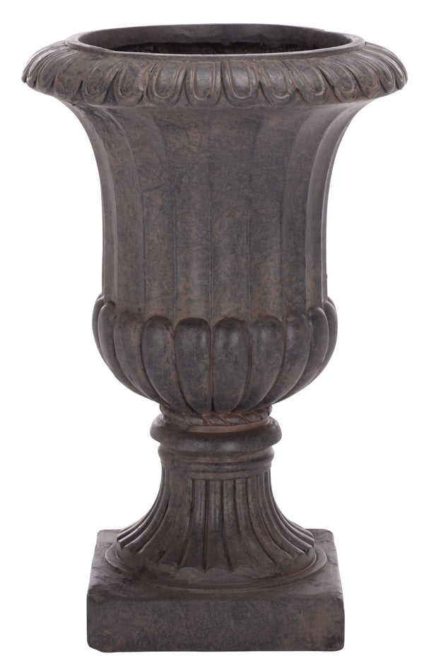 Safavieh Durham Planter Pot - Elegant Outdoor Decor, Weather-resistant Magnesium Oxide For Timeless Style Brown Magnesium Oxide Pat5045b