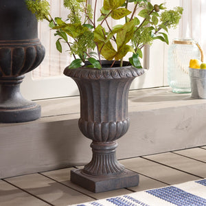 Safavieh DURHAM Planter Pot - Stylish Magnesium Oxide Design for Contemporary Patios and Elegant Gardens Brown PAT5045B