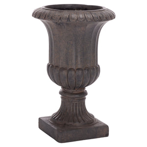 Safavieh Durham Planter Pot - Elegant Outdoor Decor, Weather-resistant Magnesium Oxide For Timeless Style Brown Magnesium Oxide Pat5045b