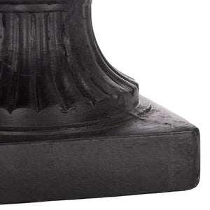 Safavieh Durham Planter Pot - Elegant Outdoor Decor, Weather-resistant Magnesium Oxide For Timeless Style Black Magnesium Oxide Pat5045e