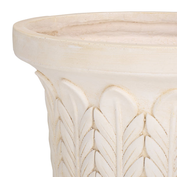 Safavieh Apollo Planter Pot – Elevate Your Outdoor Space With Elegant Magnesium Oxide Design For All Seasons Off White Magnesium Oxide Pat5046a