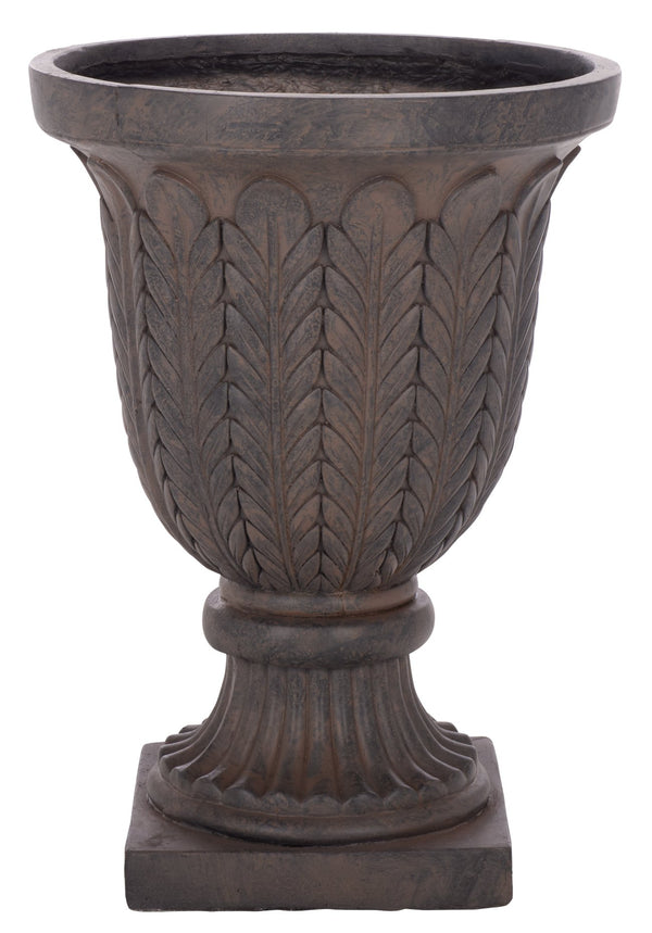 Safavieh Apollo Planter Pot – Elevate Your Outdoor Space With Elegant Magnesium Oxide Design For All Seasons Brown Magnesium Oxide Pat5046b