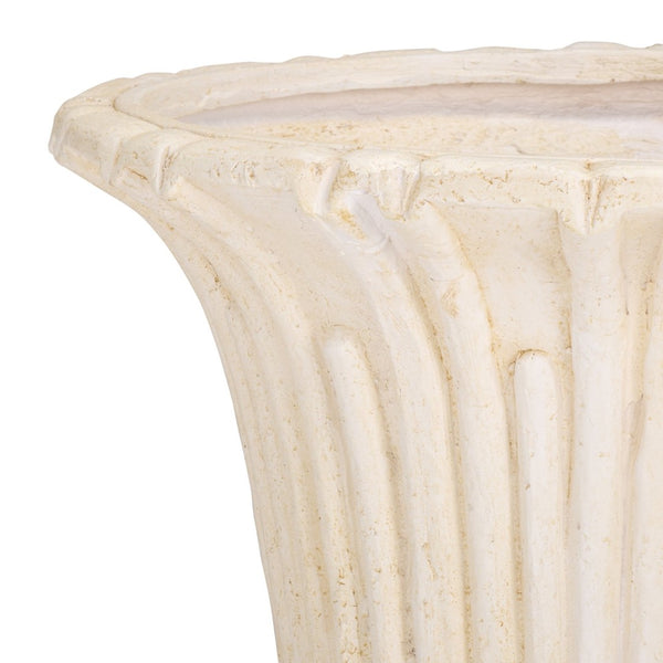 Safavieh ATLAS Planter Pot - Modern Magnesium Oxide Design for Stylish Outdoor Spaces and Lasting Durability Off White PAT5047A