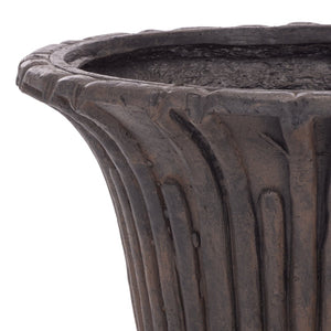 Safavieh ATLAS Planter Pot - Modern Magnesium Oxide Design for Stylish Outdoor Spaces and Lasting Durability Brown PAT5047B