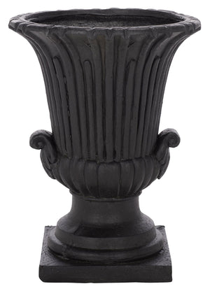 Safavieh ATLAS Planter Pot - Modern Magnesium Oxide Design for Stylish Outdoor Spaces and Lasting Durability Black PAT5047E