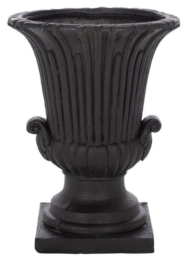 Safavieh ATLAS Planter Pot - Modern Magnesium Oxide Design for Stylish Outdoor Spaces and Lasting Durability Black PAT5047E