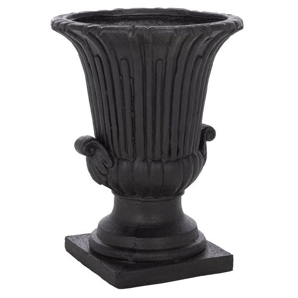 Safavieh ATLAS Planter Pot - Modern Magnesium Oxide Design for Stylish Outdoor Spaces and Lasting Durability Black PAT5047E