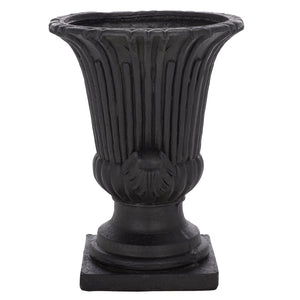 Safavieh ATLAS Planter Pot - Modern Magnesium Oxide Design for Stylish Outdoor Spaces and Lasting Durability Black PAT5047E