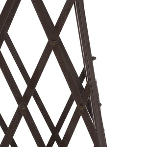 Safavieh CALEDONIA Trellis Planter - Elegant Vertical Support for Climbing Plants, Durable Iron Design for Outdoors Rustic Brown PAT5048B