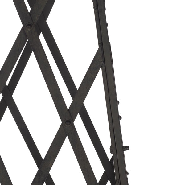 Safavieh CALEDONIA Trellis Planter - Elegant Vertical Support for Climbing Plants, Durable Iron Design for Outdoors Black PAT5048E