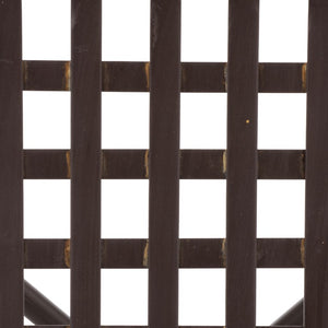 Safavieh Caledonia Outdoor Lounge Chair Set of 2 Powder Coated Metal Garden Patio Seating Rustic Brown PAT5049B-SET2