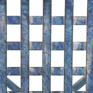 Safavieh Caledonia Outdoor Lounge Chair Set of 2 Powder Coated Metal Garden Patio Seating Mossy Blue PAT5049C-SET2