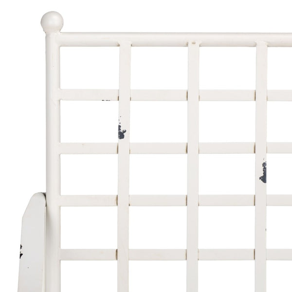 Safavieh Caledonia Outdoor Iron Bench Scrollwork Loveseat for Garden Patio or Balcony White PAT5050A