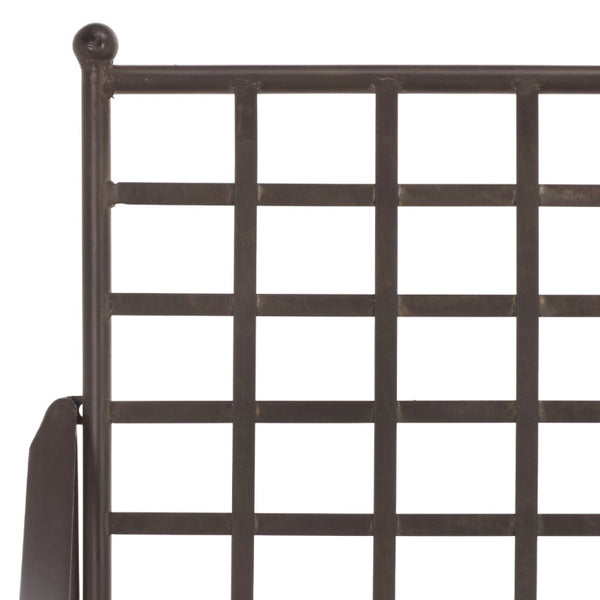 Safavieh Caledonia Outdoor Iron Bench Scrollwork Loveseat for Garden Patio or Balcony Brown PAT5050B