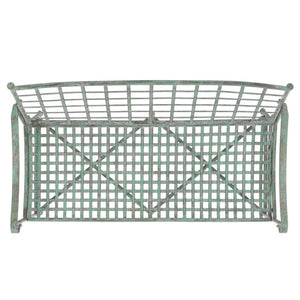 Safavieh Caledonia Outdoor Iron Bench Scrollwork Loveseat for Garden Patio or Balcony Green PAT5050D