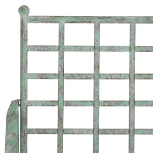 Safavieh Caledonia Outdoor Iron Bench Scrollwork Loveseat for Garden Patio or Balcony Green PAT5050D