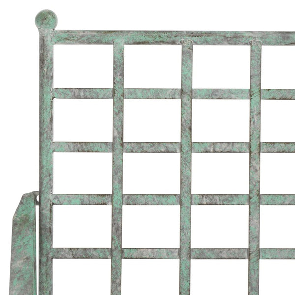 Safavieh Caledonia Outdoor Iron Bench Scrollwork Loveseat for Garden Patio or Balcony Green PAT5050D