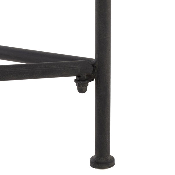 Safavieh Caledonia Outdoor Iron Bench Scrollwork Loveseat for Garden Patio or Balcony Black PAT5050E