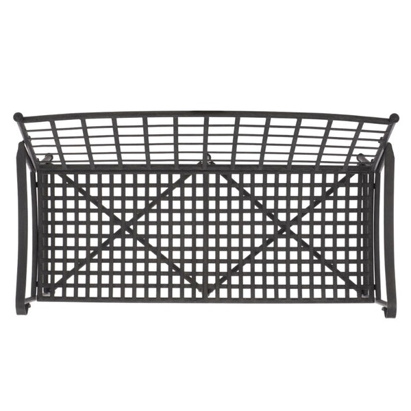 Safavieh Caledonia Outdoor Iron Bench Scrollwork Loveseat for Garden Patio or Balcony Black PAT5050E