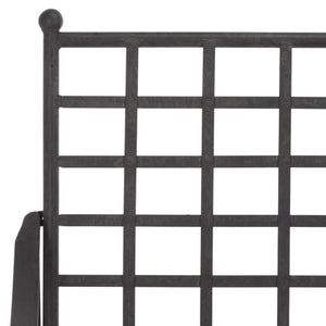 Safavieh Caledonia Outdoor Iron Bench Scrollwork Loveseat for Garden Patio or Balcony Black PAT5050E