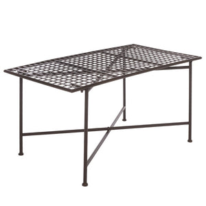 Safavieh Caledonia Metal Coffee Table Vintage Farmhouse Style Low Profile Rectangular Living Room Brown PAT5051B