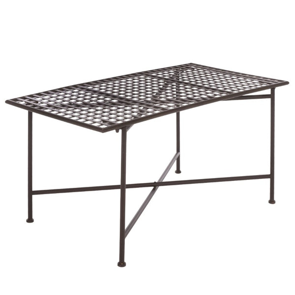 Safavieh Caledonia Metal Coffee Table Vintage Farmhouse Style Low Profile Rectangular Living Room Brown PAT5051B