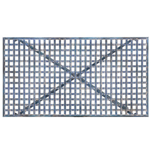 Safavieh Caledonia Metal Coffee Table Vintage Farmhouse Style Low Profile Rectangular Living Room Blue PAT5051C