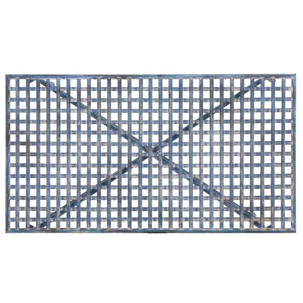 Safavieh Caledonia Metal Coffee Table Vintage Farmhouse Style Low Profile Rectangular Living Room Blue PAT5051C