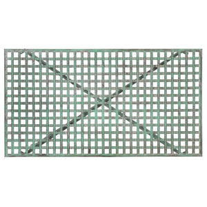 Safavieh Caledonia Metal Coffee Table Vintage Farmhouse Style Low Profile Rectangular Living Room Dark Green PAT5051D