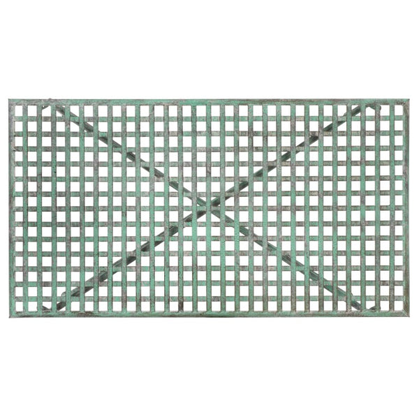 Safavieh Caledonia Metal Coffee Table Vintage Farmhouse Style Low Profile Rectangular Living Room Dark Green PAT5051D
