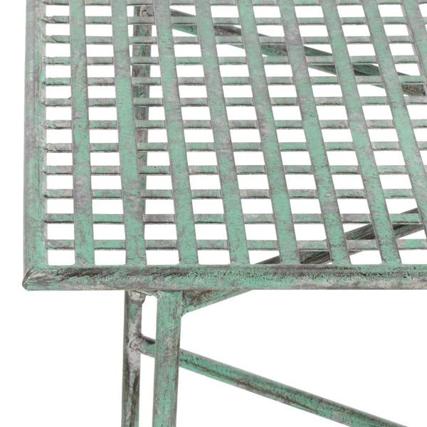 Safavieh Caledonia Metal Coffee Table Vintage Farmhouse Style Low Profile Rectangular Living Room Dark Green PAT5051D