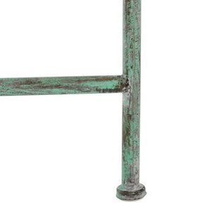 Safavieh Caledonia Metal Coffee Table Vintage Farmhouse Style Low Profile Rectangular Living Room Dark Green PAT5051D