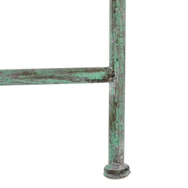 Safavieh Caledonia Metal Coffee Table Vintage Farmhouse Style Low Profile Rectangular Living Room Dark Green PAT5051D