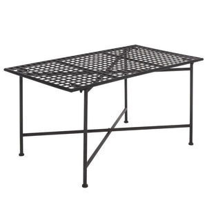 Safavieh Caledonia Metal Coffee Table Vintage Farmhouse Style Low Profile Rectangular Living Room Black PAT5051E