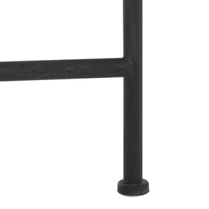 Safavieh Caledonia Metal Coffee Table Vintage Farmhouse Style Low Profile Rectangular Living Room Black PAT5051E