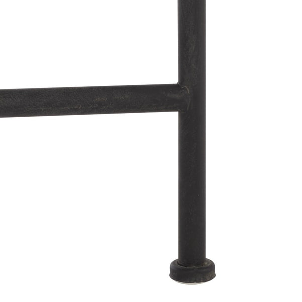 Safavieh Caledonia Metal Coffee Table Vintage Farmhouse Style Low Profile Rectangular Living Room Black PAT5051E