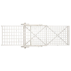 Safavieh Caledonia Outdoor Metal Chaise Lounge Antique White Powder Coat Patio Resort Style Off White PAT5052A