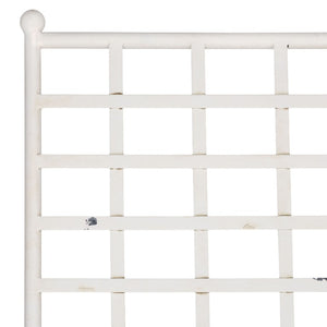 Safavieh Caledonia Outdoor Metal Chaise Lounge Antique White Powder Coat Patio Resort Style Off White PAT5052A