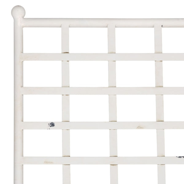 Safavieh Caledonia Outdoor Metal Chaise Lounge Antique White Powder Coat Patio Resort Style Off White PAT5052A