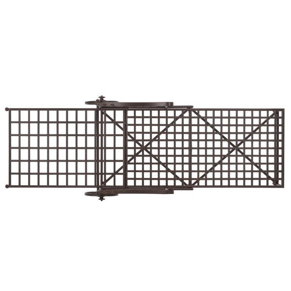 Safavieh Caledonia Outdoor Metal Chaise Lounge Antique White Powder Coat Patio Resort Style Brown PAT5052B