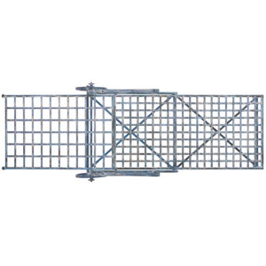 Safavieh Caledonia Outdoor Metal Chaise Lounge Antique White Powder Coat Patio Resort Style Blue PAT5052C