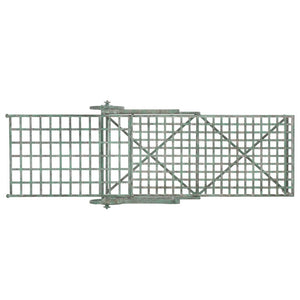 Safavieh Caledonia Outdoor Metal Chaise Lounge Antique White Powder Coat Patio Resort Style Dark Green PAT5052D