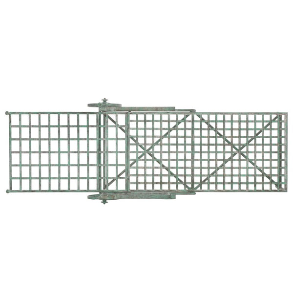 Safavieh Caledonia Outdoor Metal Chaise Lounge Antique White Powder Coat Patio Resort Style Dark Green PAT5052D