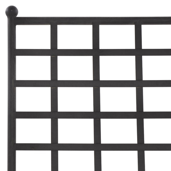 Safavieh Caledonia Outdoor Metal Chaise Lounge Antique White Powder Coat Patio Resort Style Black PAT5052E
