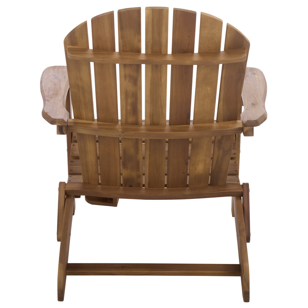 Eden Adirondack Chair With Wide Armrests And Contoured Seat, Solid Wood Outdoor Accent For Patio
